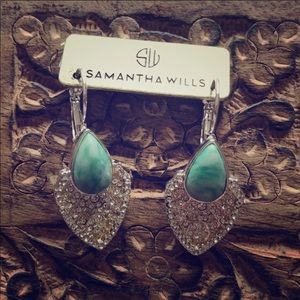 Gorgeous silver/jade earrings